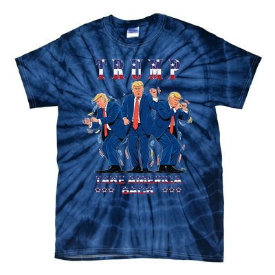 Trump Dance Moves 2024 President 47 Signature Trending Funny Tie-Dye T-Shirt