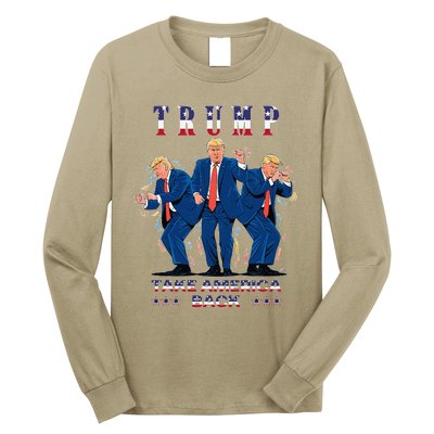 Trump Dance Moves 2024 President 47 Signature Trending Funny Long Sleeve Shirt