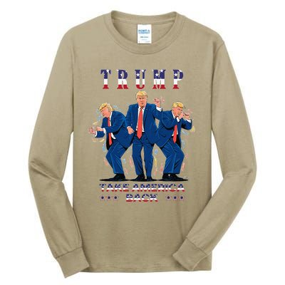 Trump Dance Moves 2024 President 47 Signature Trending Funny Tall Long Sleeve T-Shirt