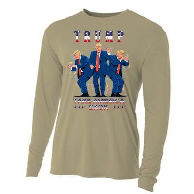 Trump Dance Moves 2024 President 47 Signature Trending Funny Cooling Performance Long Sleeve Crew