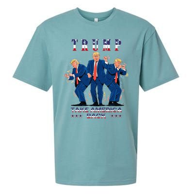 Trump Dance Moves 2024 President 47 Signature Trending Funny Sueded Cloud Jersey T-Shirt