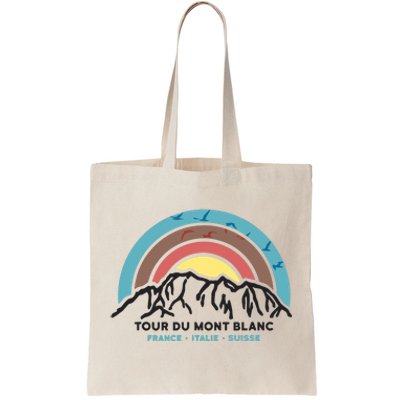 Tour Du Mont Blanc Finisher Chamonix France Hiking Souvenir Tote Bag