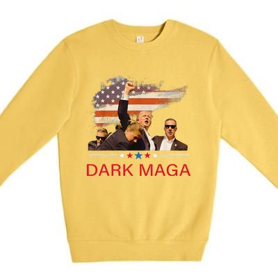 Trump Dark Maga IM Not Just Maga IM Dark Maga Trump 2024 Premium Crewneck Sweatshirt