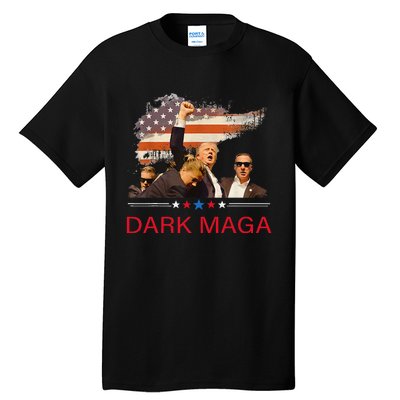 Trump Dark Maga IM Not Just Maga IM Dark Maga Trump 2024 Tall T-Shirt