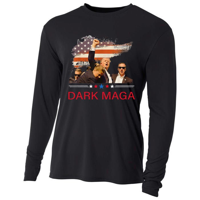 Trump Dark Maga IM Not Just Maga IM Dark Maga Trump 2024 Cooling Performance Long Sleeve Crew