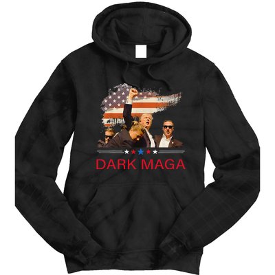 Trump Dark Maga IM Not Just Maga IM Dark Maga Trump 2024 Tie Dye Hoodie