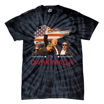 Trump Dark Maga IM Not Just Maga IM Dark Maga Trump 2024 Tie-Dye T-Shirt