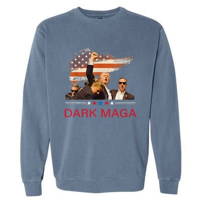 Trump Dark Maga IM Not Just Maga IM Dark Maga Trump 2024 Garment-Dyed Sweatshirt