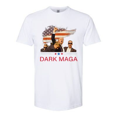 Trump Dark Maga IM Not Just Maga IM Dark Maga Trump 2024 Softstyle CVC T-Shirt