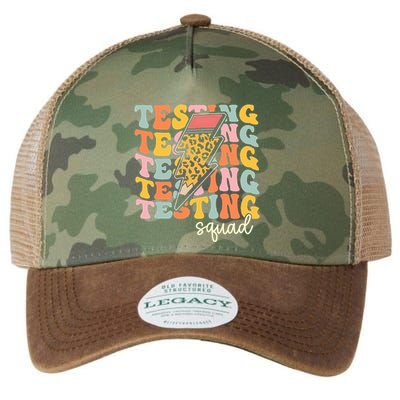 Test Day Motivational Teacher Testing Squad Legacy Tie Dye Trucker Hat