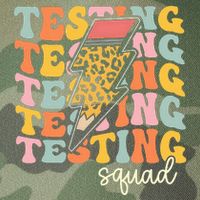 Test Day Motivational Teacher Testing Squad Legacy Tie Dye Trucker Hat