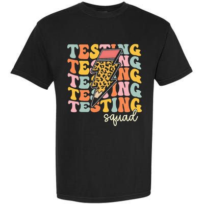 Test Day Motivational Teacher Testing Squad Garment-Dyed Heavyweight T-Shirt