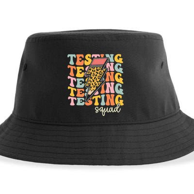 Test Day Motivational Teacher Testing Squad Sustainable Bucket Hat