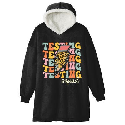 Test Day Motivational Teacher Testing Squad Hooded Wearable Blanket