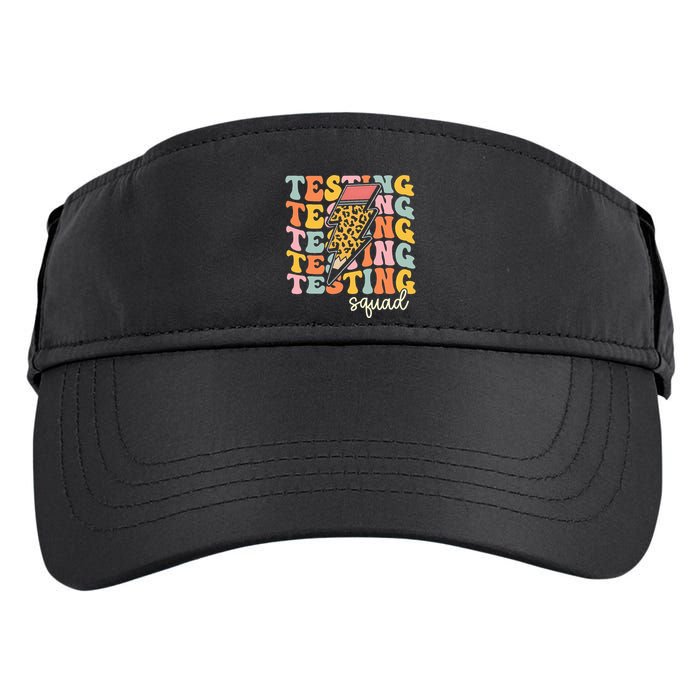 Test Day Motivational Teacher Testing Squad Adult Drive Performance Visor