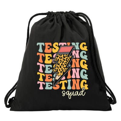 Test Day Motivational Teacher Testing Squad Drawstring Bag