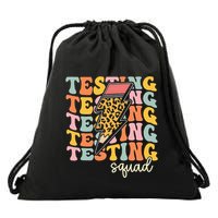 Test Day Motivational Teacher Testing Squad Drawstring Bag