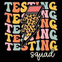 Test Day Motivational Teacher Testing Squad Drawstring Bag