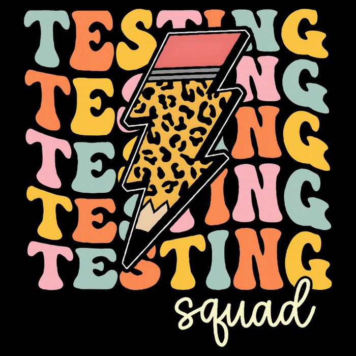 Test Day Motivational Teacher Testing Squad Drawstring Bag