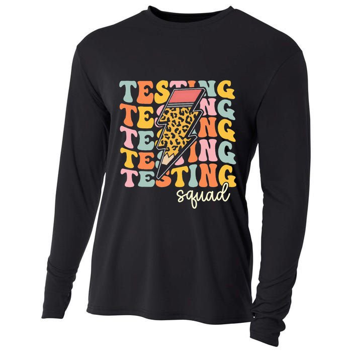 Test Day Motivational Teacher Testing Squad Cooling Performance Long Sleeve Crew