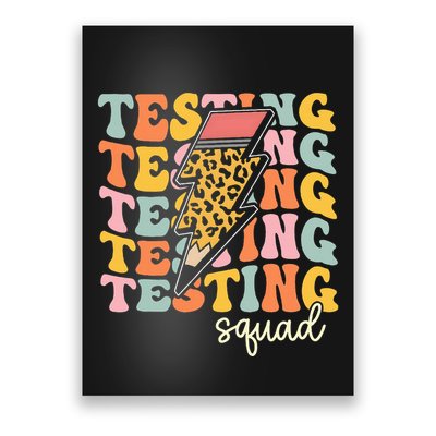 Test Day Motivational Teacher Testing Squad Poster