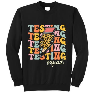 Test Day Motivational Teacher Testing Squad Tall Sweatshirt