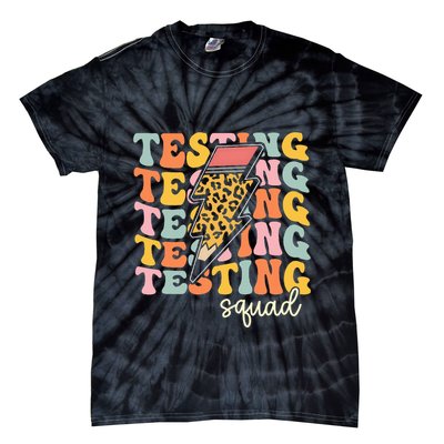 Test Day Motivational Teacher Testing Squad Tie-Dye T-Shirt