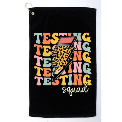 Test Day Motivational Teacher Testing Squad Golf Towel