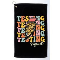Test Day Motivational Teacher Testing Squad Golf Towel