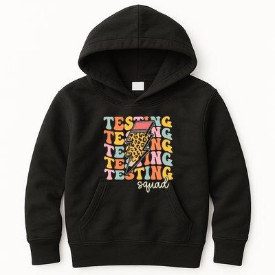 Test Day Motivational Teacher Testing Squad Kids Hoodie