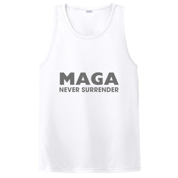 Trump Dark Maga Never Surrender PosiCharge Competitor Tank