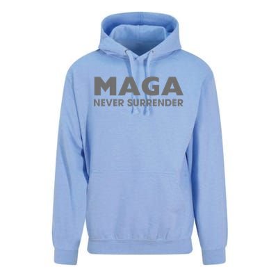 Trump Dark Maga Never Surrender Unisex Surf Hoodie