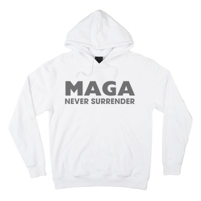 Trump Dark Maga Never Surrender Hoodie