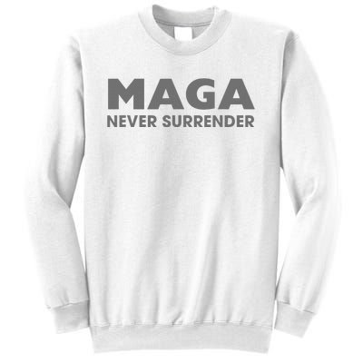 Trump Dark Maga Never Surrender Sweatshirt