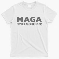 Trump Dark Maga Never Surrender T-Shirt