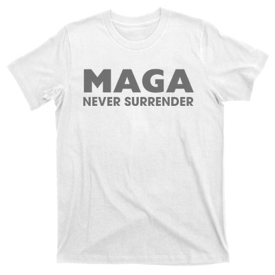 Trump Dark Maga Never Surrender T-Shirt