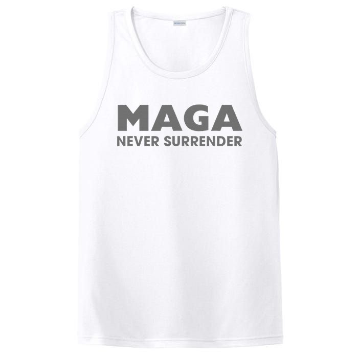 Trump Dark Maga Never Surrender PosiCharge Competitor Tank