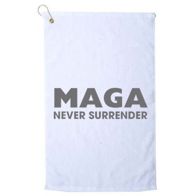 Trump Dark Maga Never Surrender Golf Towel