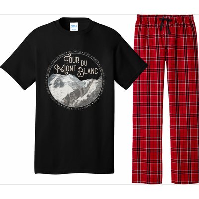 Tour Du Mont Blanc Gear European Hiking Trail Souvenir Hiker Pajama Set