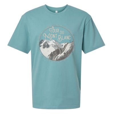 Tour Du Mont Blanc Gear European Hiking Trail Souvenir Hiker Sueded Cloud Jersey T-Shirt