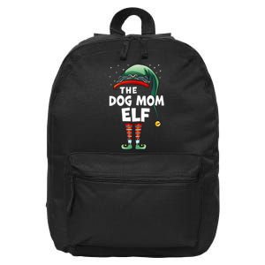 The Dog Mom Elf Matching Family Group Christmas Party Pajama 16 in Basic Backpack