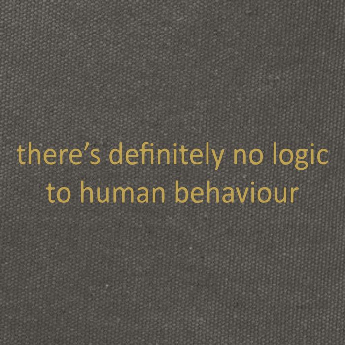 There’S Definitely No Logic To Human Behaviour Cotton Canvas Backpack