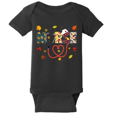 Turkey Day Nursing Thanksgiving Nurse Baby Bodysuit