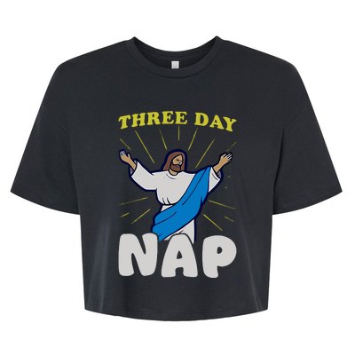 Three Day Nap Jesus Bella+Canvas Jersey Crop Tee