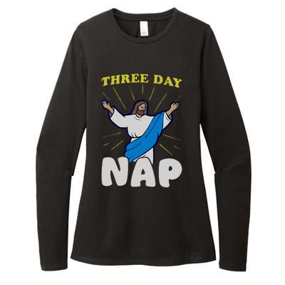 Three Day Nap Jesus Womens CVC Long Sleeve Shirt