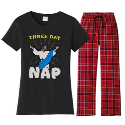 Three Day Nap Jesus Women's Flannel Pajama Set