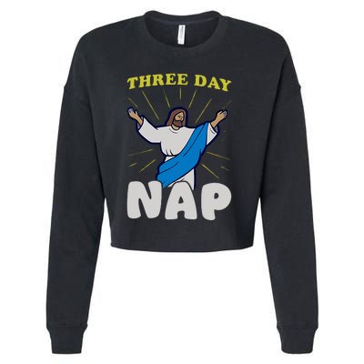 Three Day Nap Jesus Cropped Pullover Crew