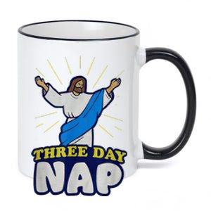 Three Day Nap Jesus 11oz Black Color Changing Mug