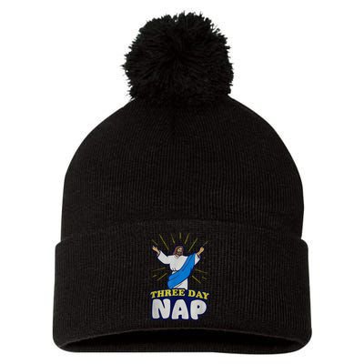 Three Day Nap Jesus Pom Pom 12in Knit Beanie