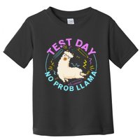 Test Day No ProbLlama Llama Teacher Testing Day Design Toddler T-Shirt